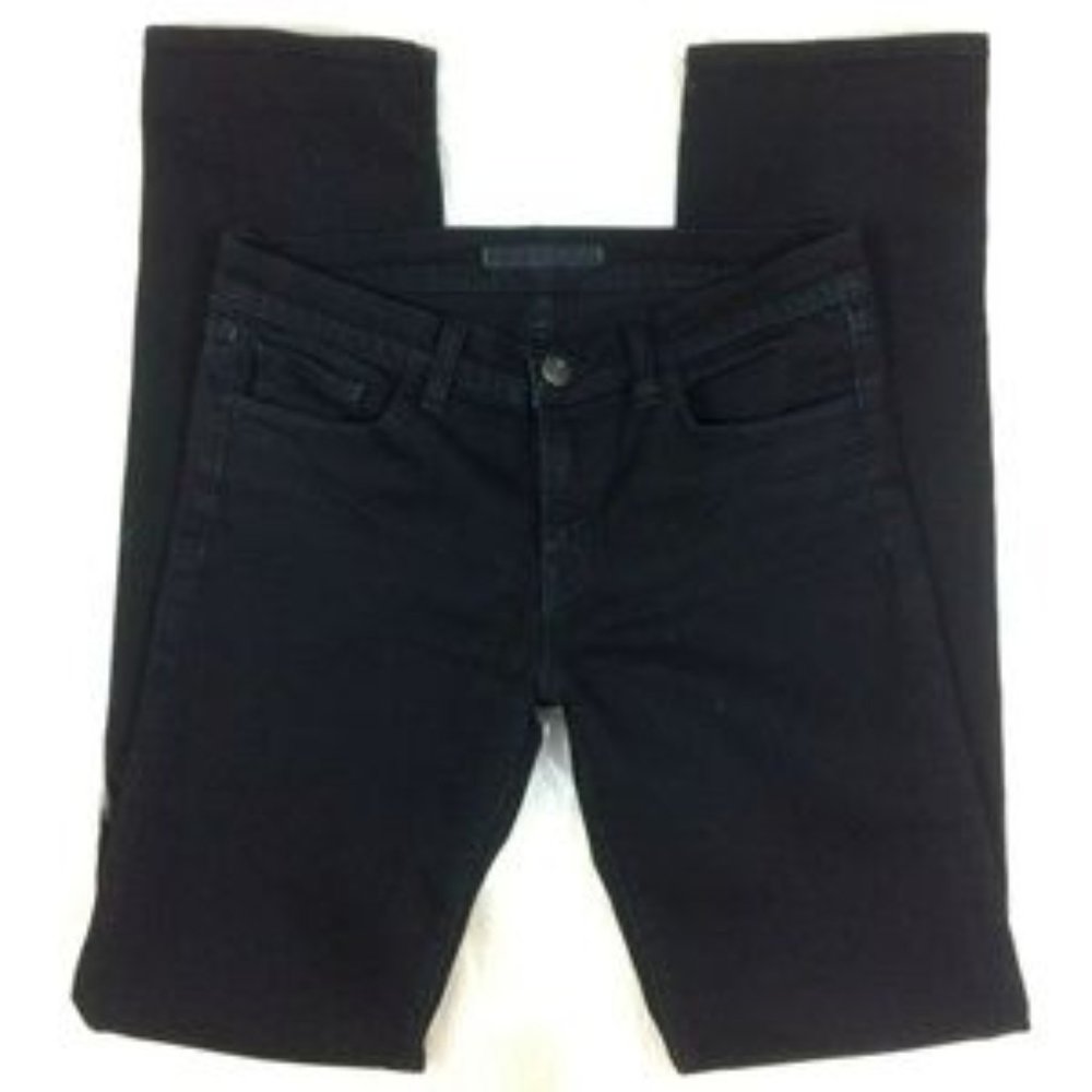 J Brand Cigarette Leg Black Jeans 28